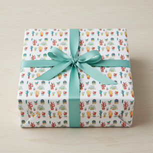  Vibrant Succulent and Cactus Wrapping Paper
