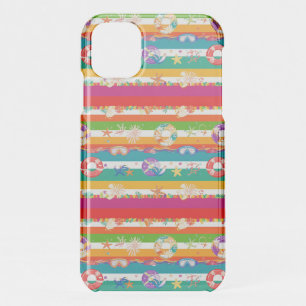Vibrant Summer Beach Themed Design iPhone 11 Case