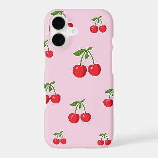 Vibrant Summer Cherry Pattern iPhone 17 Case. Case