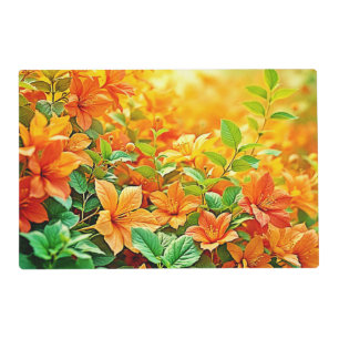 Vibrant Summer Flowers Placemat