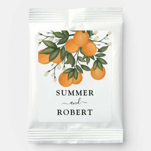 Vibrant Summer Orange Citrus Wedding Garden Party Margarita Drink Mix