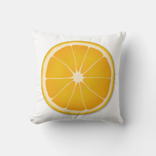 Vibrant Summer Orange Home Decor Throw Pillow