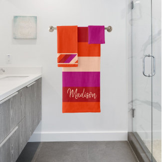 Vibrant summer palette towel set
