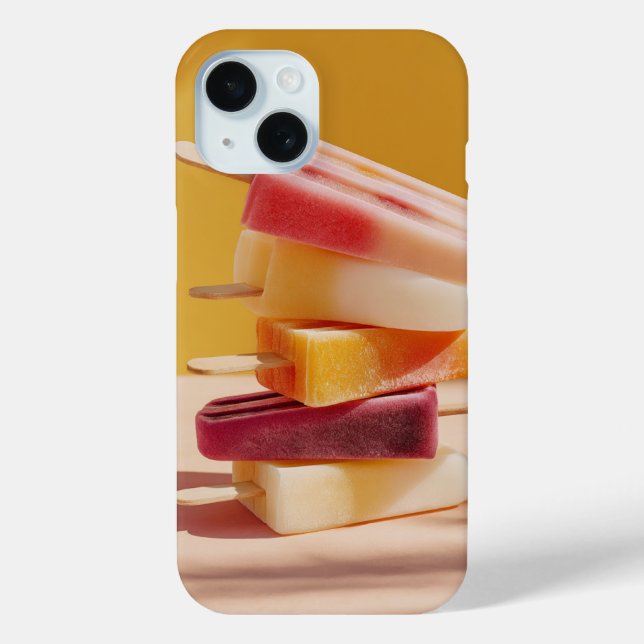 Vibrant Summer Popsicle Stack Tech Case (Back)
