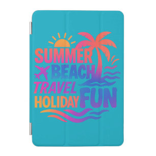 Vibrant Summer Typography Collage with Graphic Fus iPad Mini Cover