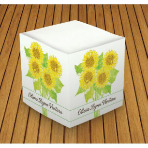 Vibrant Sunflower Self-Stick Memo Notepad