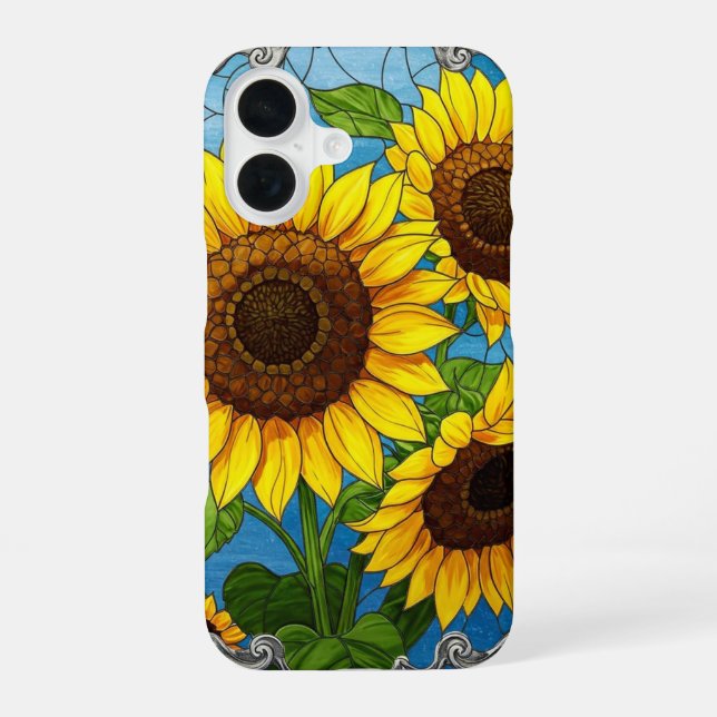 Vibrant Sunflowers Iphone Case (Back)