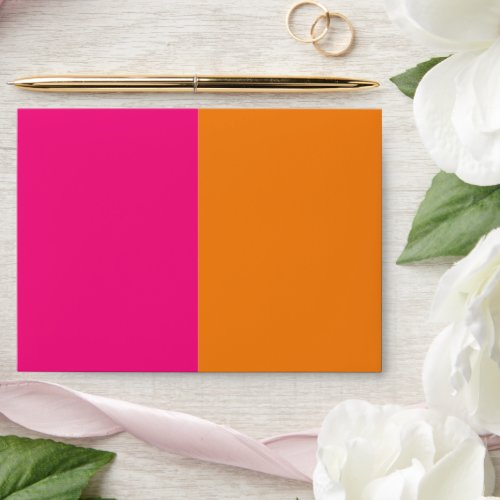 Vibrant Sunrise Minimalist Mix  Match Wedding Envelope