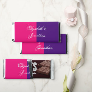 Vibrant Sunrise Minimalist Mix & Match Wedding Hershey Bar Favors