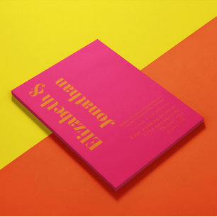 Vibrant Sunrise Minimalist Mix & Match Wedding Invitation