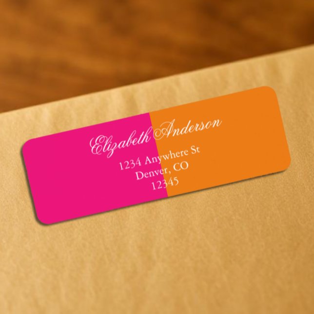 Vibrant Sunrise Minimalist Mix & Match Wedding Label (Creator Uploaded)