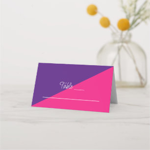 Vibrant Sunrise Minimalist Mix & Match Wedding Place Card
