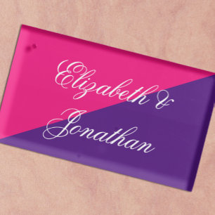 Vibrant Sunrise Minimalist Mix & Match Wedding Place Card Holder