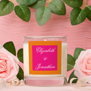 Vibrant Sunrise Minimalist Mix & Match Wedding Scented Candle