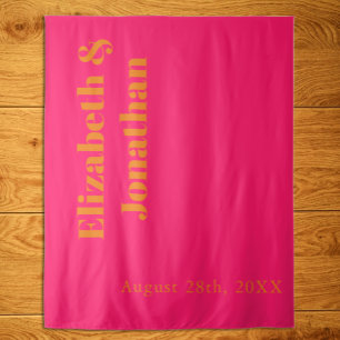 Vibrant Sunrise Minimalist Mix & Match Wedding Tapestry