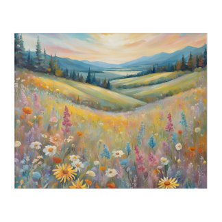 Vibrant sunset acrylic print