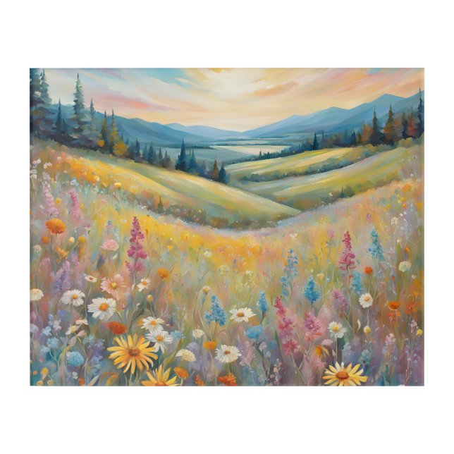 Vibrant sunset acrylic print (Front)