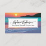 Vibrant Sunset Beach Spa Travel Vacation Business Card