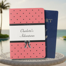 Vibrant Sunset Coral Summer Chic Passport Holder