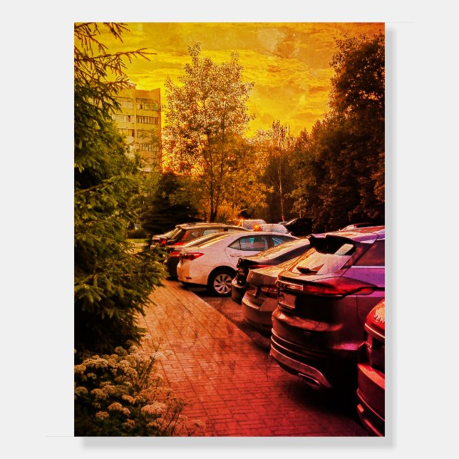 Vibrant Sunset Event Foam Board – Customizable (Front)