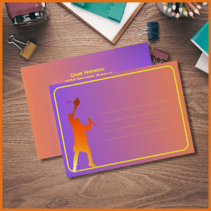 Vibrant Sunset Modern Tech Graduation Envelope