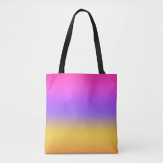Vibrant Sunset Ombre Gradient Design Tote Bag