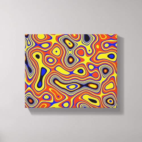 Vibrant Swirl A Colorful Abstract Canvas Print