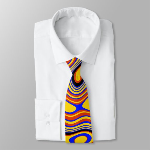 Vibrant Swirl A Colorful Abstract Neck Tie