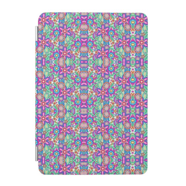 Vibrant tablet case with intricate geometric  (Front)