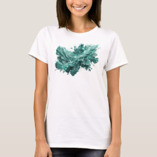 Vibrant Teal ABSTRACT ART Art Print T-Shirt