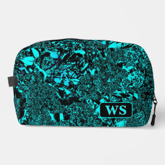 Vibrant Teal Monogram Toiletry Bag