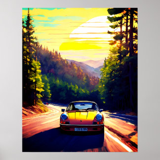 Vibrant the scene design Modern Poster