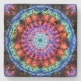 スペシャル特典 Colored Rainbow Mandala-46556 Zazzle | Coaster Paper Square 絵本/児童書