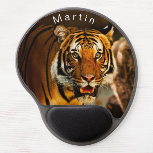 Vibrant Tiger picture Gel Mouse Pad
