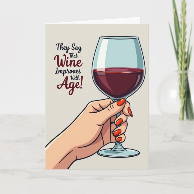 Vibrant Toast Birthday Card (Front)