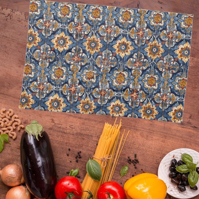 Vibrant Traditional Mexican Talavera Tiles Kitchen Towel (Creator Uploaded)