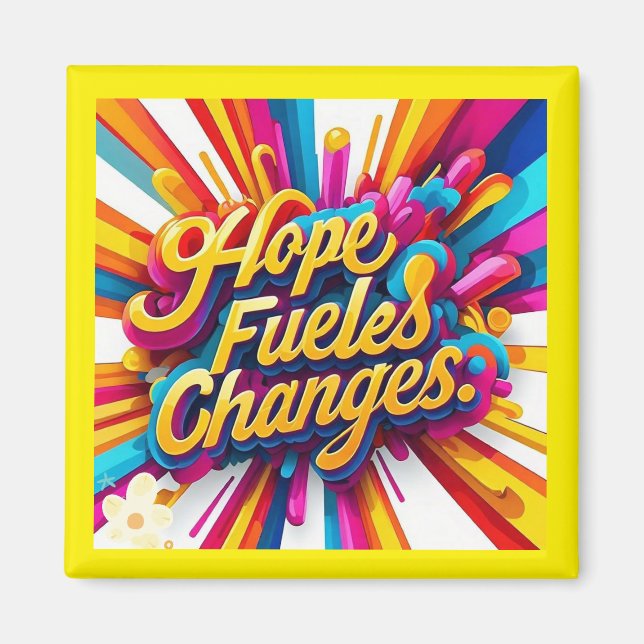 "Vibrant Transitions" Magnet (Front)