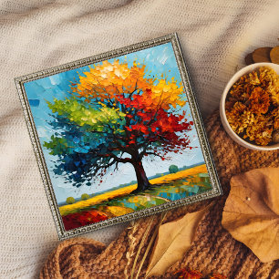 Vibrant Tree of Life - A Colorful Masterpiece Photo Print