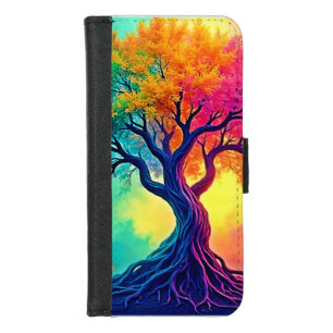 Vibrant Tree of Life: Roots of Hope iPhone 8/7 Wallet Case