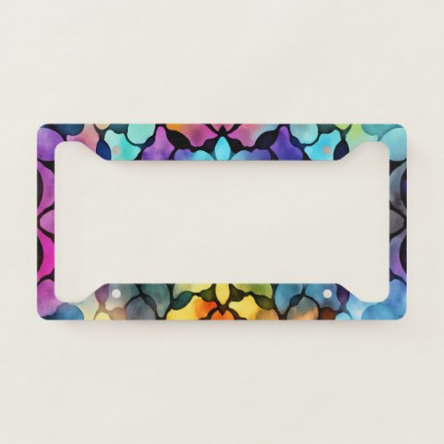 Vibrant Trendy License Plate Frame