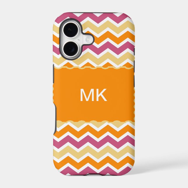 Vibrant Tribal ZigZag Iphone Case (Back)