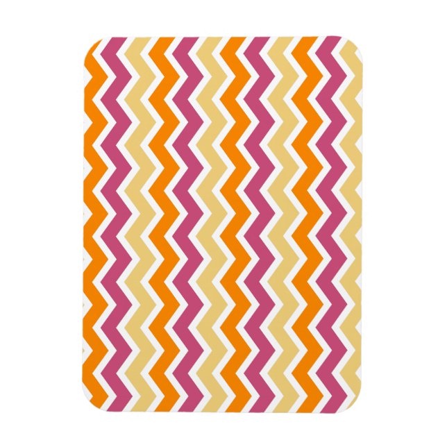 Vibrant Tribal ZigZag Magnet (Vertical)