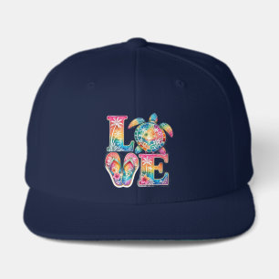 Vibrant Tropical Beach Sunset Visor