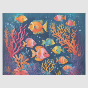 Vibrant Tropical Fish Tissue Paper