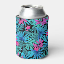 Vibrant Tropical Leaves Pattern Can Cooler