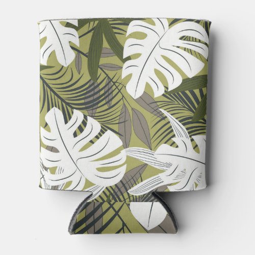 Vibrant Tropical Leaves Pattern Can Cooler