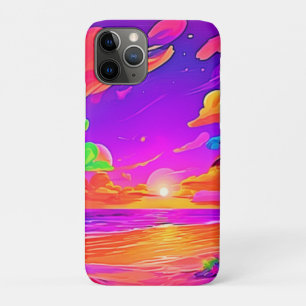 Vibrant Tropical Sunset iPhone 11 Pro Case