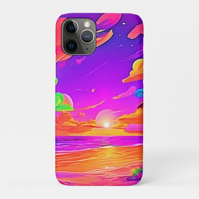 Vibrant Tropical Sunset Case-Mate iPhone Case (Back)