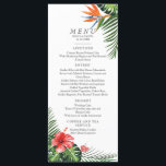 Vibrant Tropical Wedding Menu<br><div class="desc">Vibrant Tropical Wedding Menu</div>