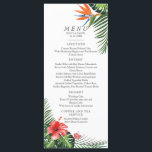 Vibrant Tropical Wedding Menu<br><div class="desc">Vibrant Tropical Wedding Menu</div>